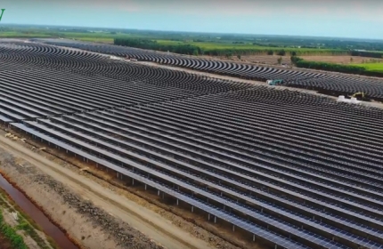 Nhà máy năng lượng mặt trời của Long An hòa lưới điện Quốc gia